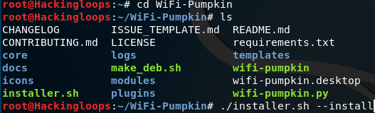 Wifi Pumpkin installation