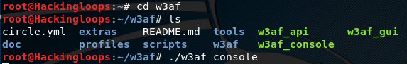 w3af console dependencies installation