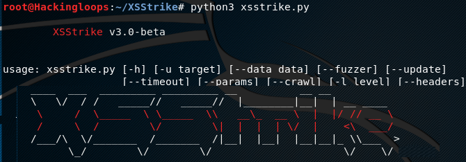 XSStrike –Cross Site Scripting Vulnerabilities Analysis Tool