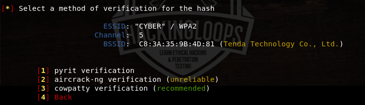 verification method selection