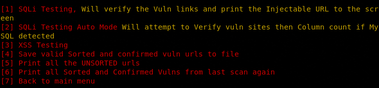 select vulnerabilities for dorker