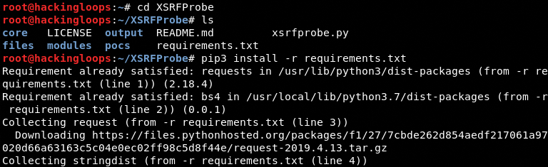 requirements installation