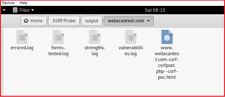 results folder