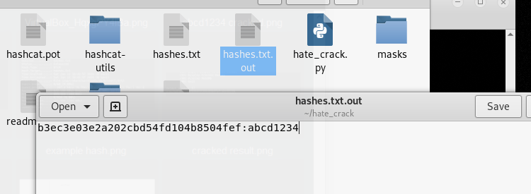 hashesout file