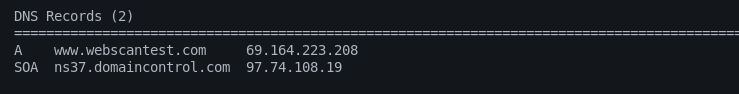 DNS record