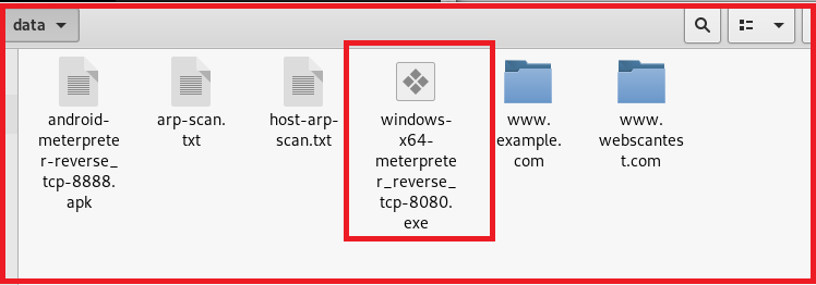 windows payload file location