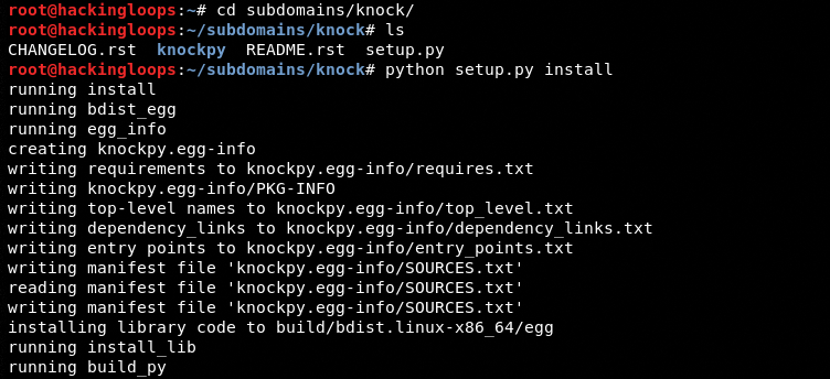 knockpy installation