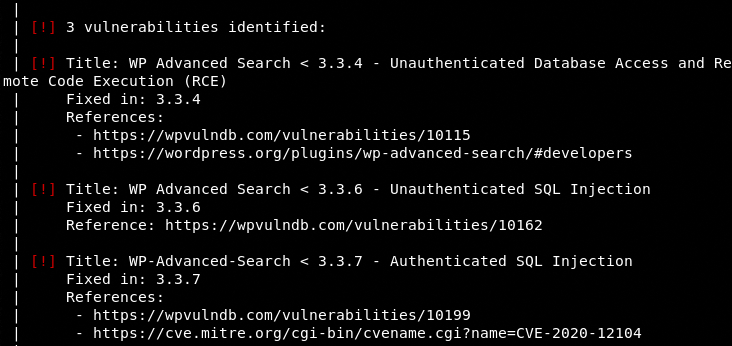 example plugin vulnerabilities
