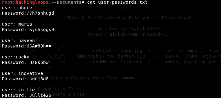 password file overview