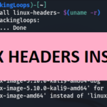 linux headers installation