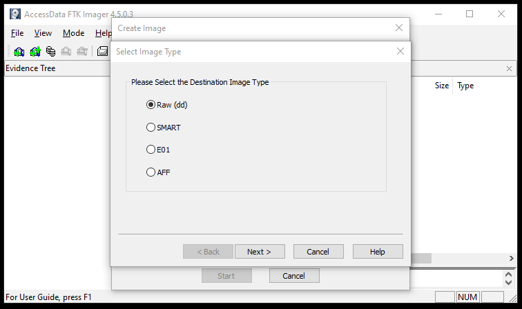 image type selection
