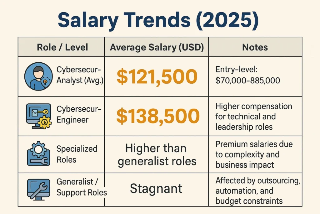 cybersecurity salaries and jobs